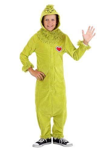 Kids The Grinch Jumpsuit Costume