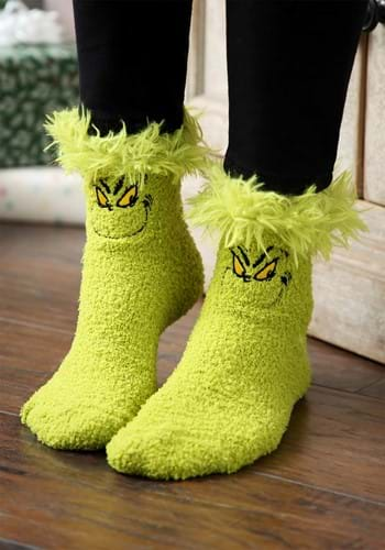 Grinch Fuzzy Socks